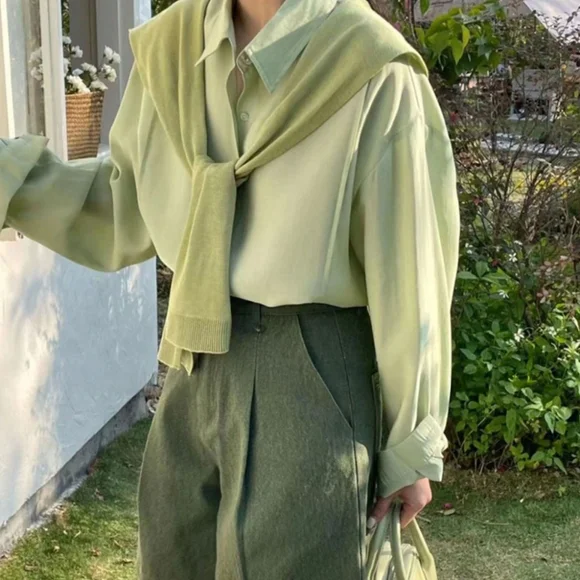 #748 🛑24 Fabulous Casual & Cozy Solid Color Knitted Knotted Shawl - Picture 4 of 5